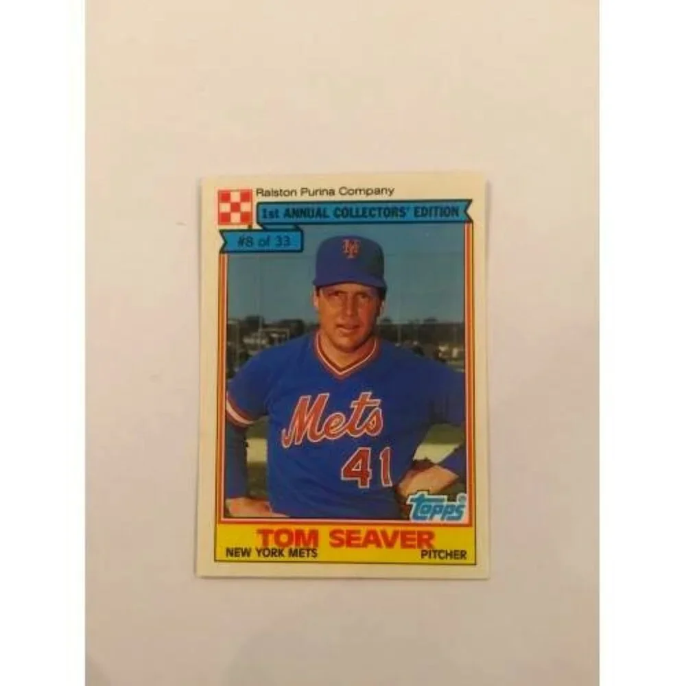 1984 TOM SEAVER- RALSTON PURINA Card- #8 of 33 (027) - Picture 1 of 2